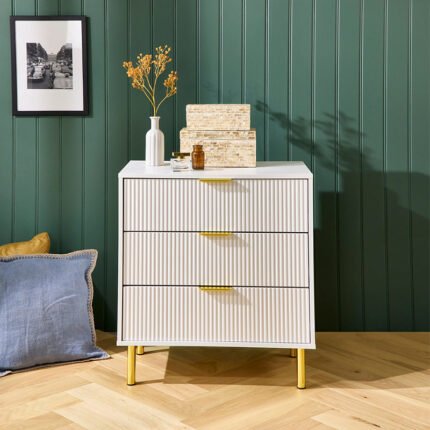 Fluted Chest Of Drawer