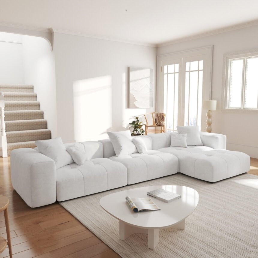 Flat Module Couch L Shaped Modular Couch - Empire Furniture