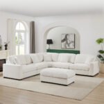 Modular 6 Piece Corner Sectional Couch